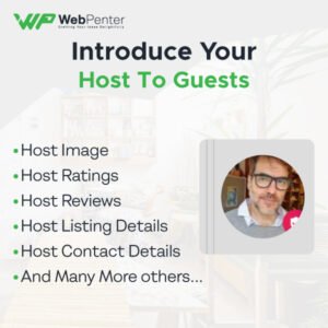 host profile pop up card functionality