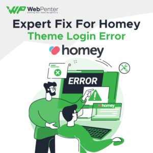 homey theme login error